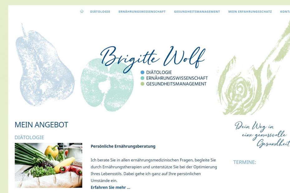 Homepage brigittewolf.at
